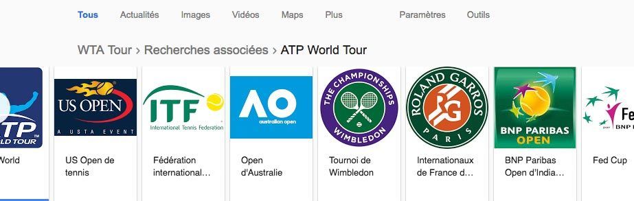 google tennis événement