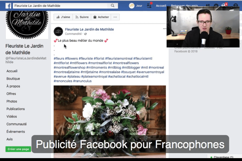 facebook ads publicité