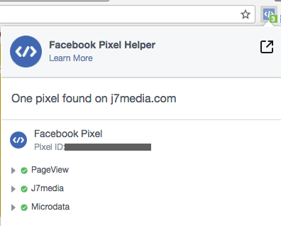 facebook pixel helper