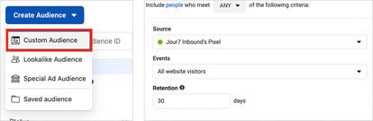 facebook ads retargeting audience