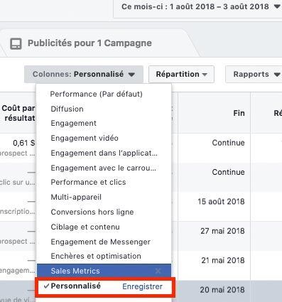 résultat facebook