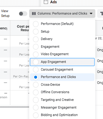 facebook metrics