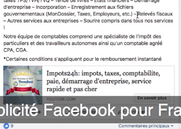 publicité facebook ads