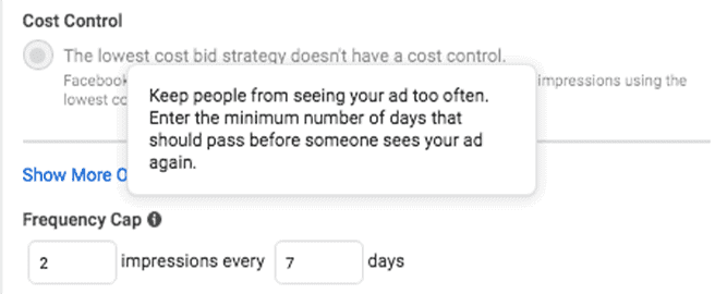 facebook reach frequency
